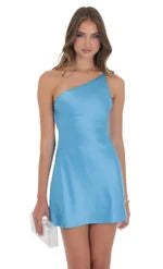 Elegant A-Line One-Shoulder Sleeveless Chic Black Mini Homecoming Dress