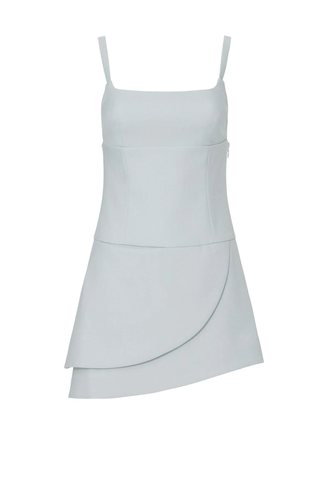 Elegant A-Line Square Neck Sleeveless Layered Aqua Mini Homecoming Dress for Women