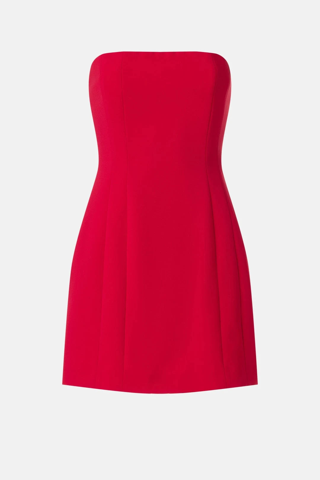 Elegant A-Line Strapless Sleeveless Chic Red Mini Homecoming Dress Women's
