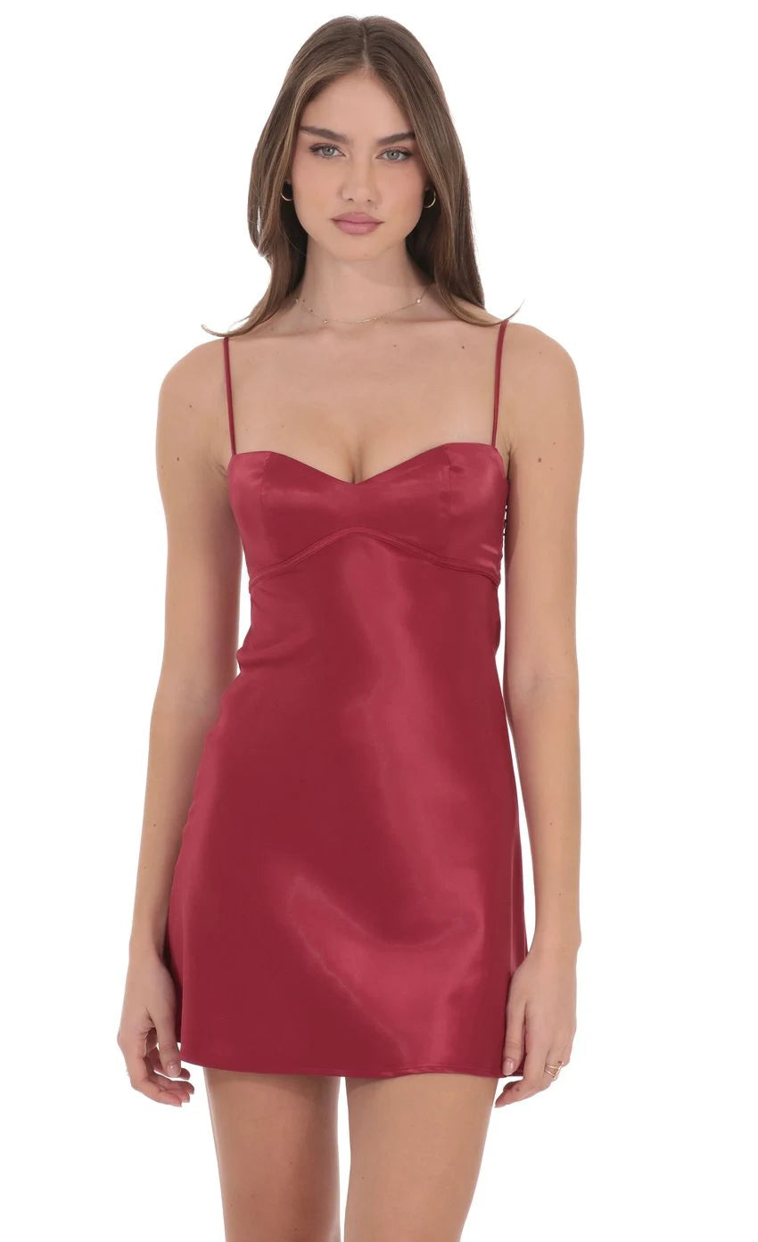 Elegant A-Line Sweetheart Sleeveless Bow-Back Wine Mini Homecoming Dresses For Women
