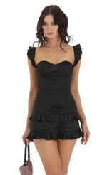 Elegant A-Line Sweetheart Sleeveless Ruffled Corset Pink Mini Homecoming Dress Women's Attire