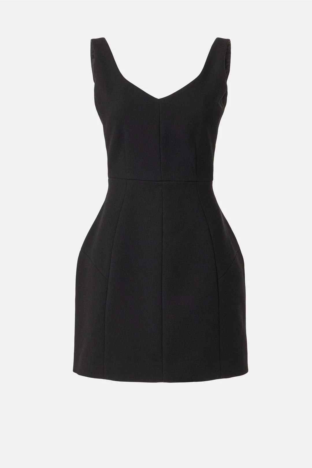 Elegant A-Line V-Neck Sleeveless Chic Classic Black Mini Homecoming Dress for Women