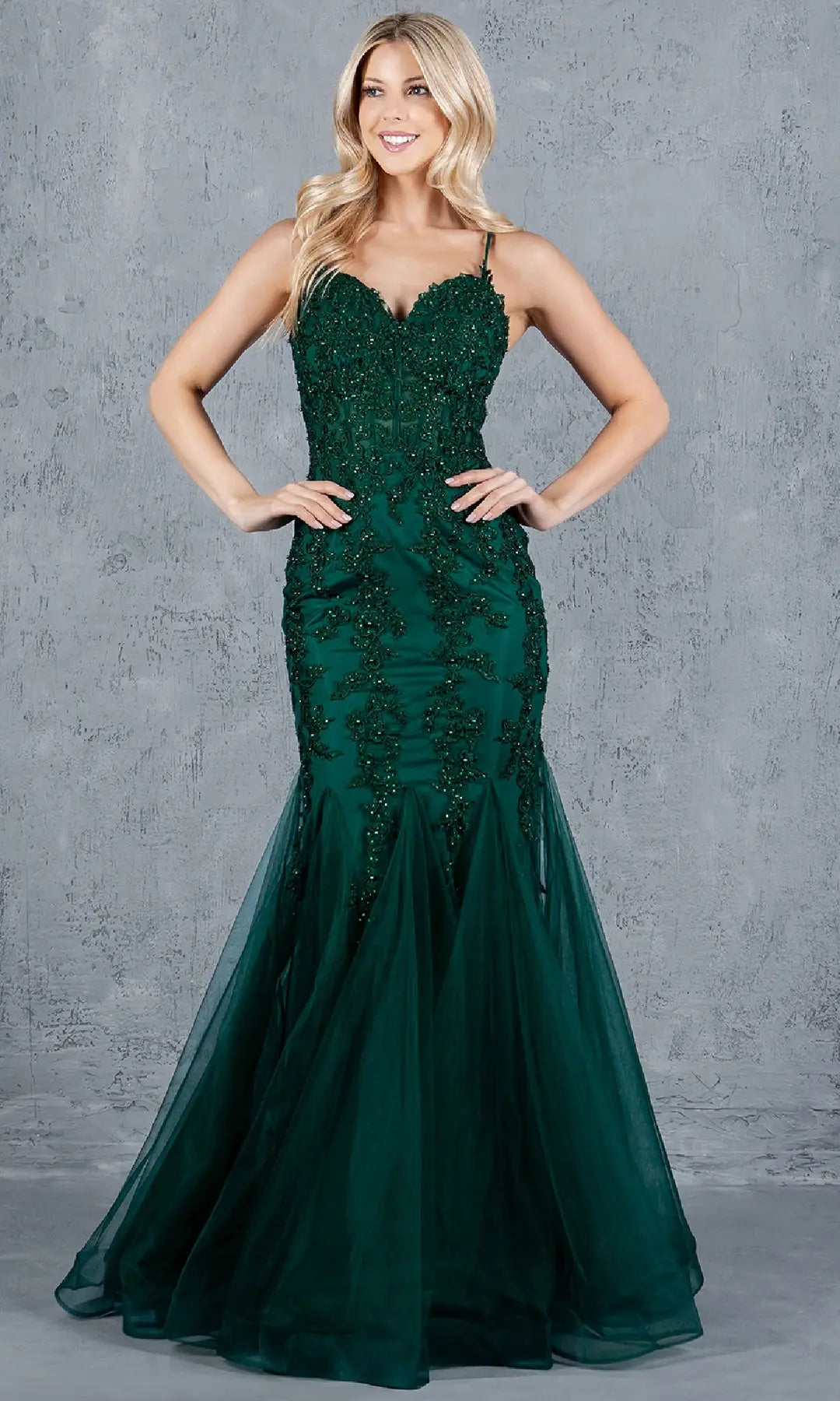 Elegant Mermaid Sweetheart Sleeveless Beaded Corset Emerald Long Prom Dresses Gown