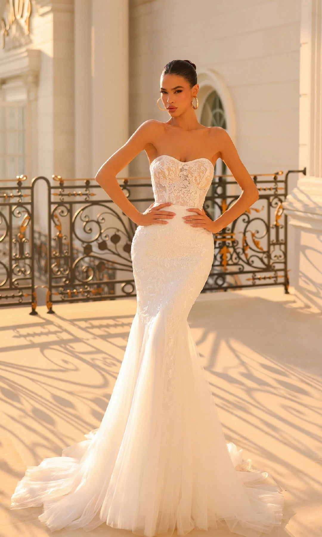 Elegant Mermaid Sweetheart Sleeveless Corset Backless White Long Prom Dresses Women Gown