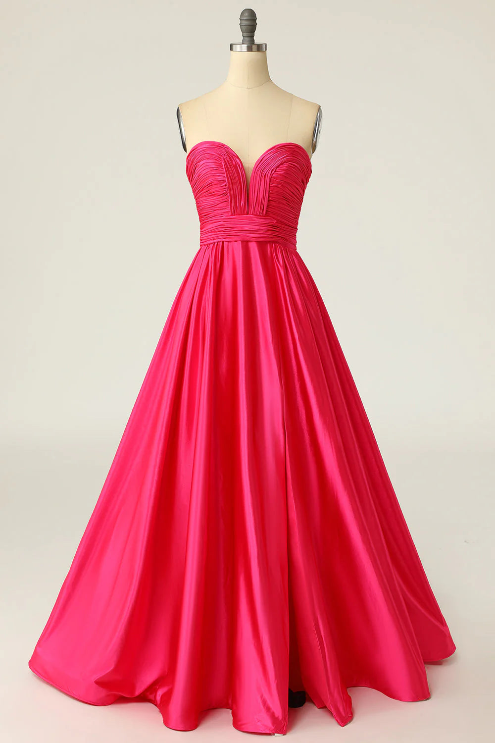 Wholesa A-Line Sweetheart Long Prom Dress with Ruched