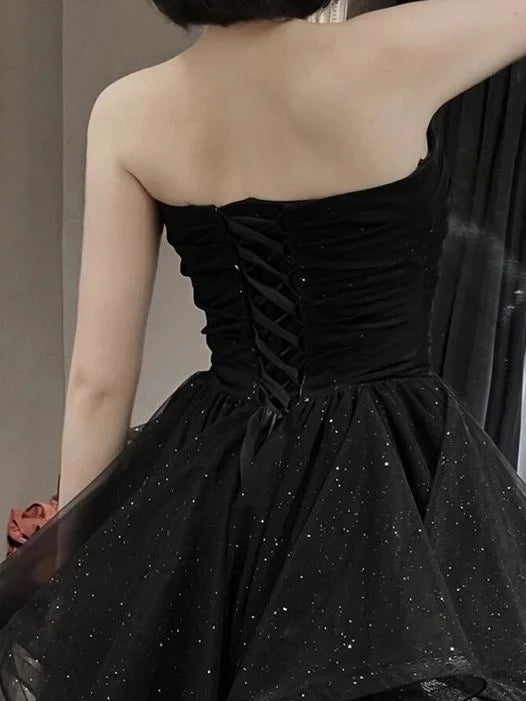 Glamorous Ball-Gown Sweetheart Sleeveless Lace-Up-Back Floor-Length Evening Dress