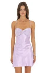 Glamorous A-Line Sweetheart Sleeveless Sequin Ruched Baby Pink Mini Homecoming Dress
