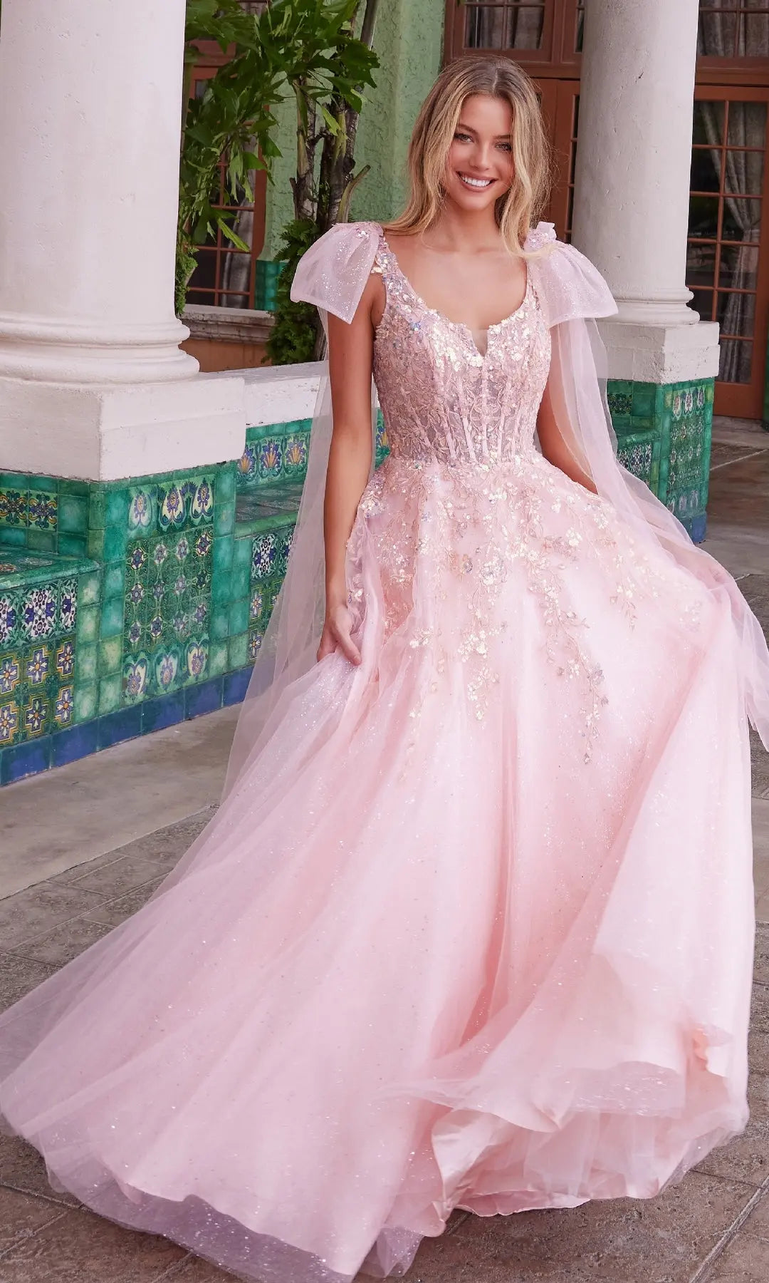 Glamorous Ballgown Sweetheart Sleeveless Sequin Corset Pink Prom Dresses Women Gown