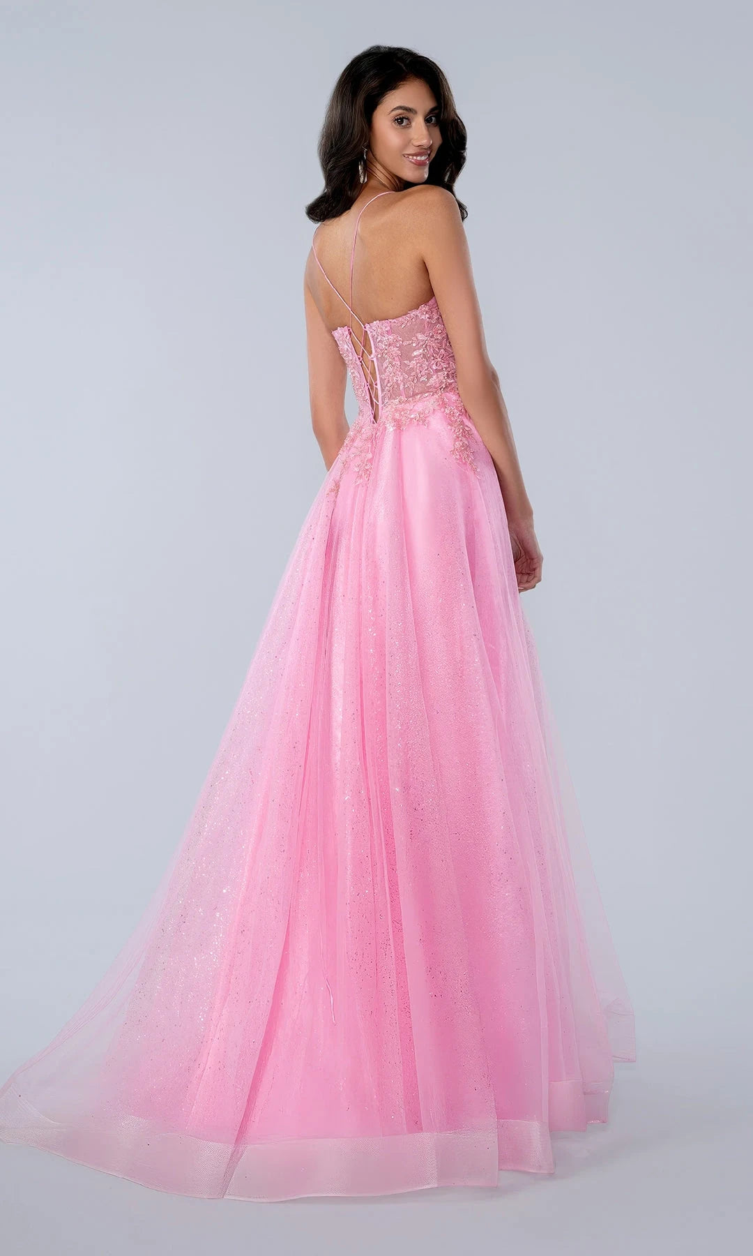 Gorgeous A-Line Sweetheart Sleeveless Corset Beaded Pink Long Prom Dresses Women