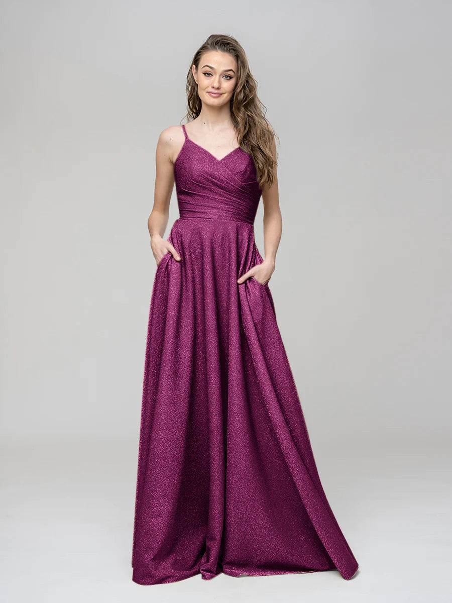 Wholesa Zipper Back Floor Length A Line Special Occasion Party Dresses