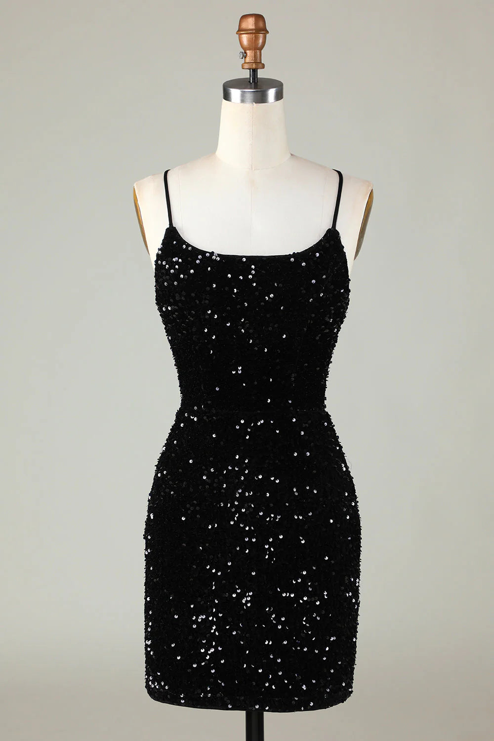 Wholesa Sparkly Backless Sequins Tight Short Homecoming Dresses