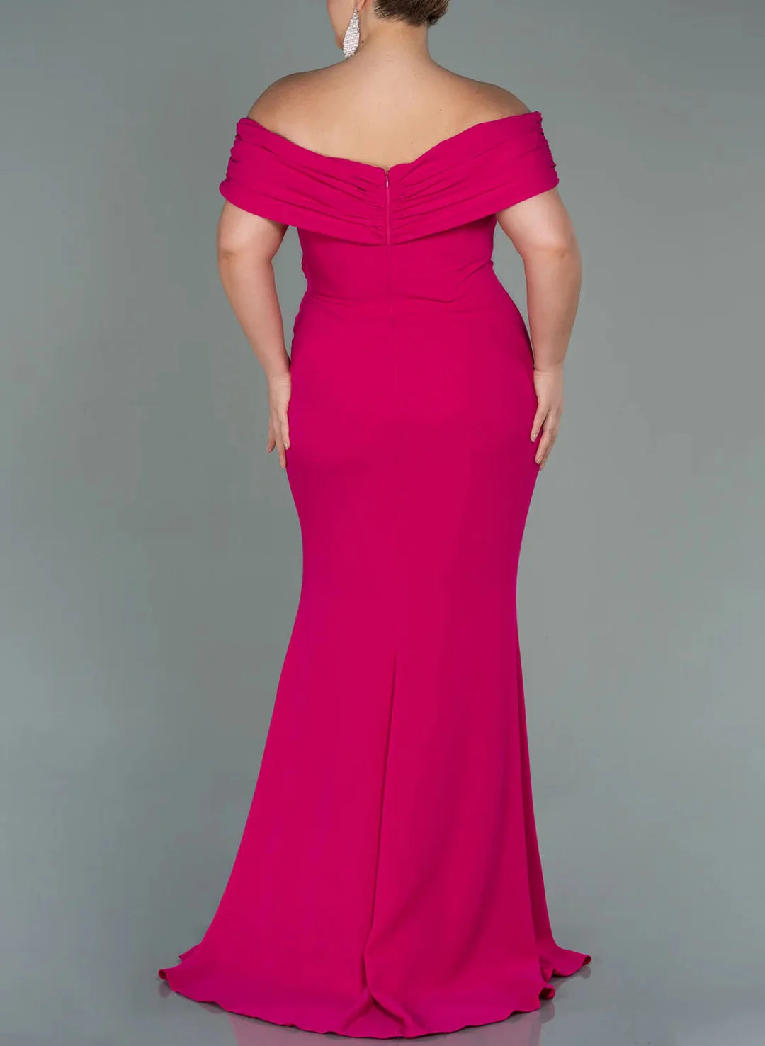 Wholesa Mermaid Curvy Off-The-Shoulder Mother Of The Bride Dresses