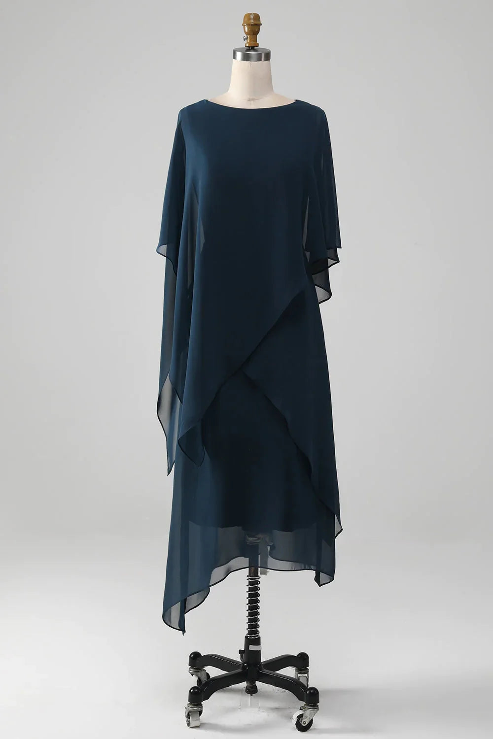 Wholesa A-line Chiffon Scoop Neckline Mother of the Bride Dress