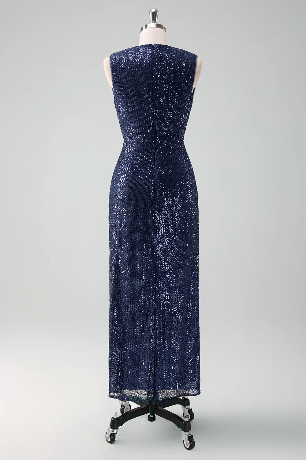 Wholesa Sheath Sequins V-neck Sleeveless Wedding Guest Dress Cocktail Dresses