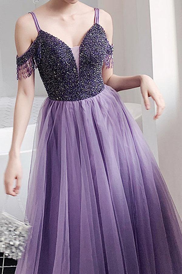 Wholesa Charming Beading Long Prom Dresses Evening dresses