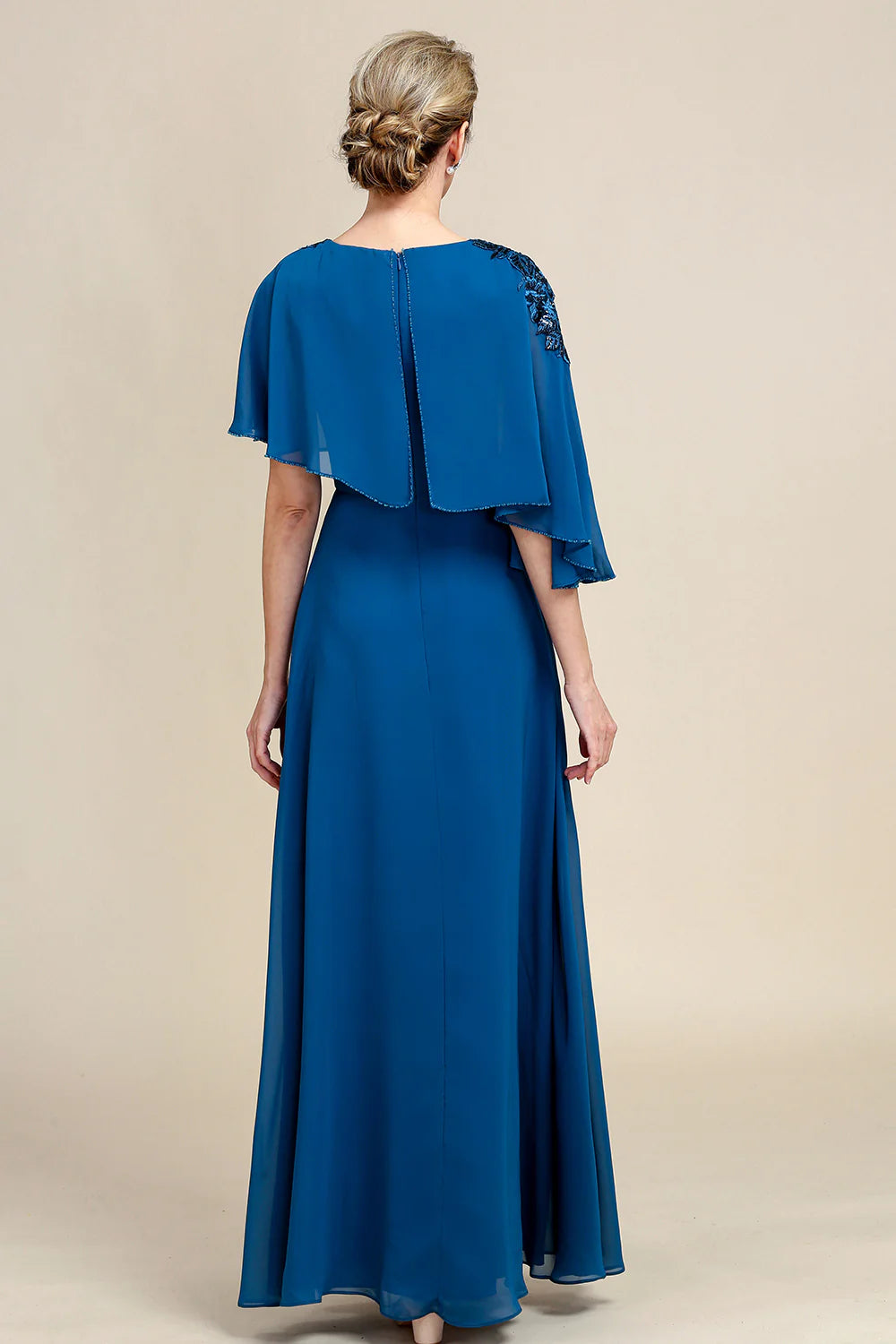 Wholesa A-line Chiffon Mother of the Bride Dress with Lace