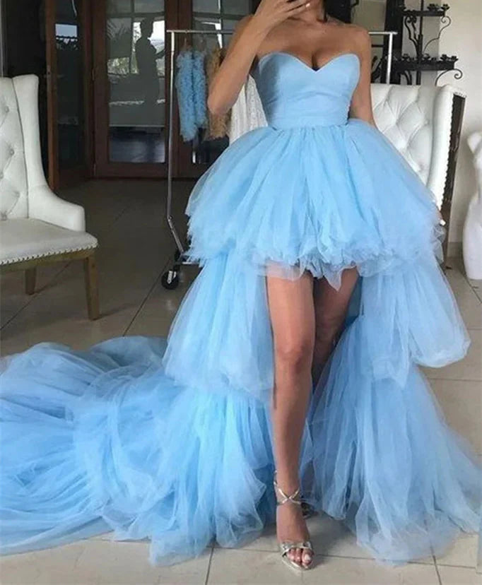 Wholesa A-Line Strapless Sweetheart Sleeveless Floor-Length Long Prom Dresses