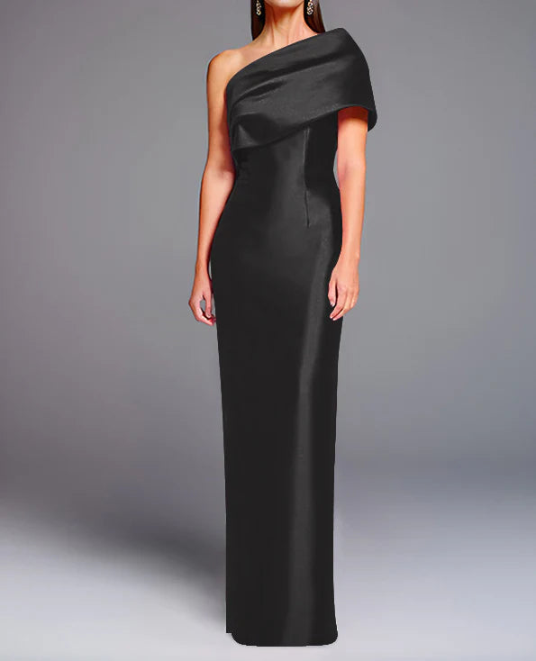 Wholesa Sheath Column One-Shoulder Floor-Length Mother Of The Bride Dresses