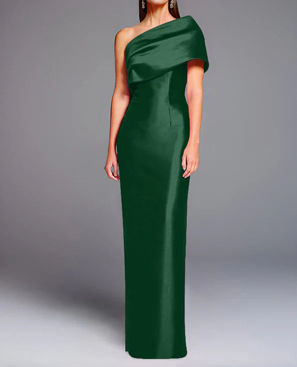 Wholesa Sheath Column One-Shoulder Floor-Length Mother Of The Bride Dresses
