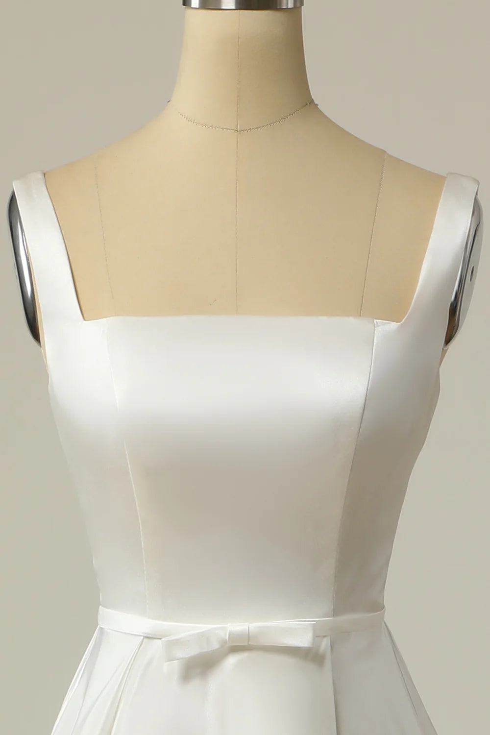 Wholesa A Line Square Neck Long Wedding Dress