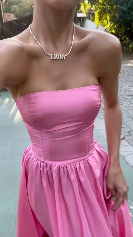 Vibrant Ball Gown Strapless Sleeveless Lace Up Back Floor Length Evening Dress