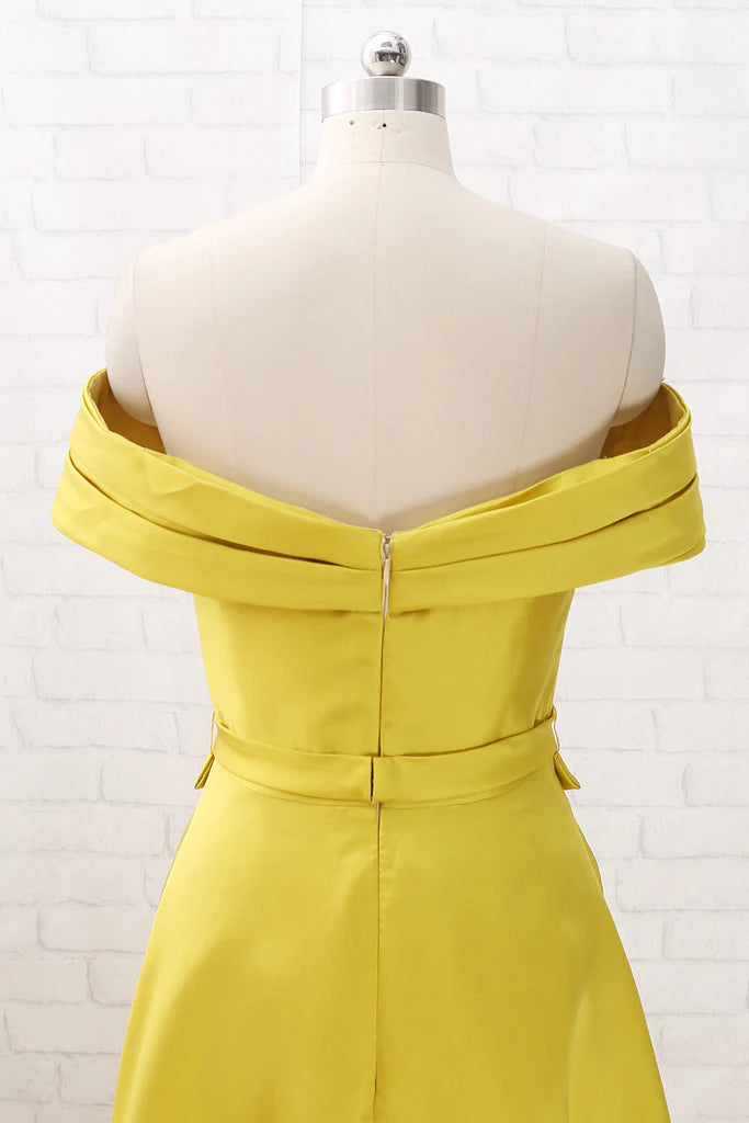 Wholesa A Line Off the Shoulder Long Prom Dress Formal Evening Gown