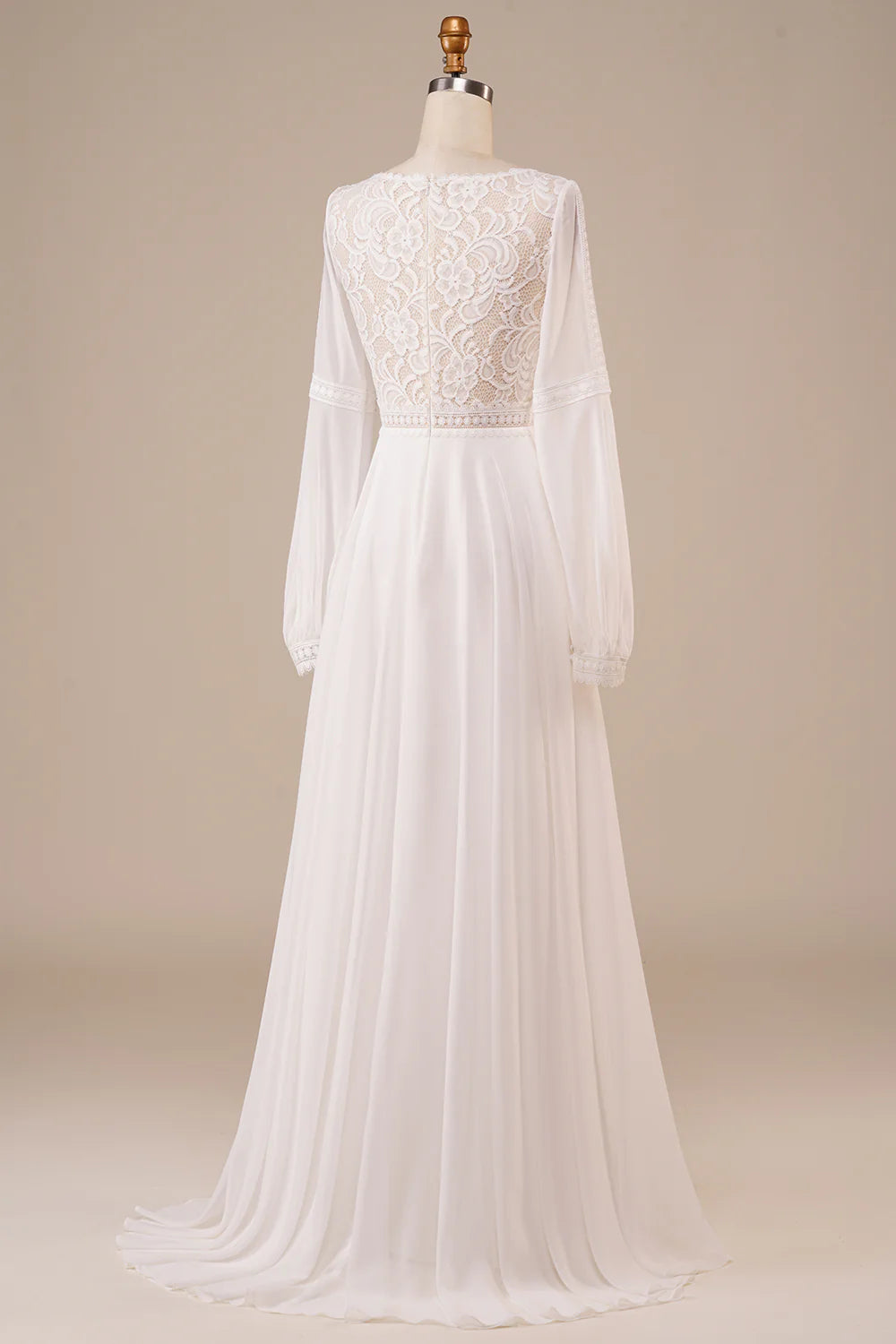 Wholesa Long Sleeves Wedding Dress with Lace
