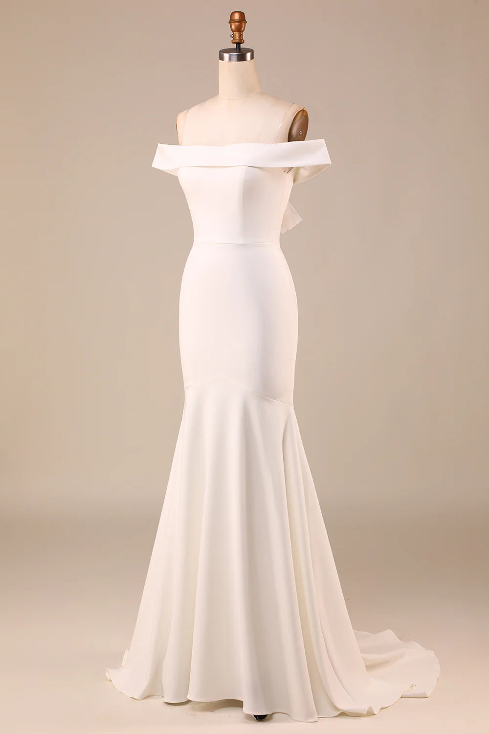 Wholesa Mermaid Lace-Up Back Long Wedding Dress