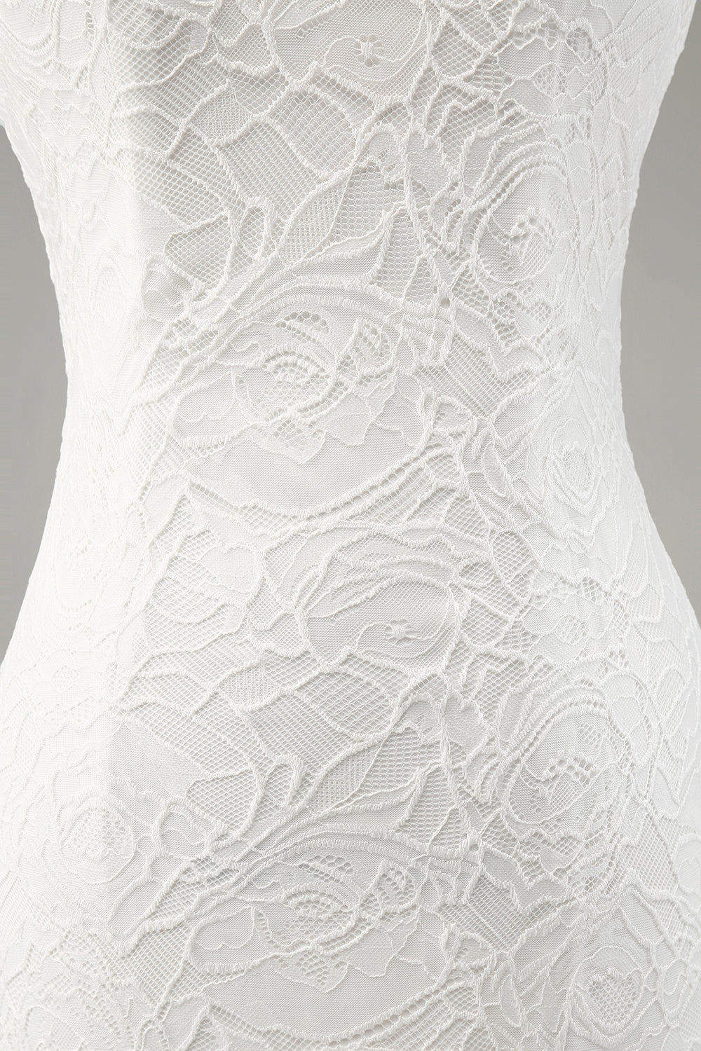 Wholesa Mermaid Lace Spaghetti Straps Wedding Dress with Slit