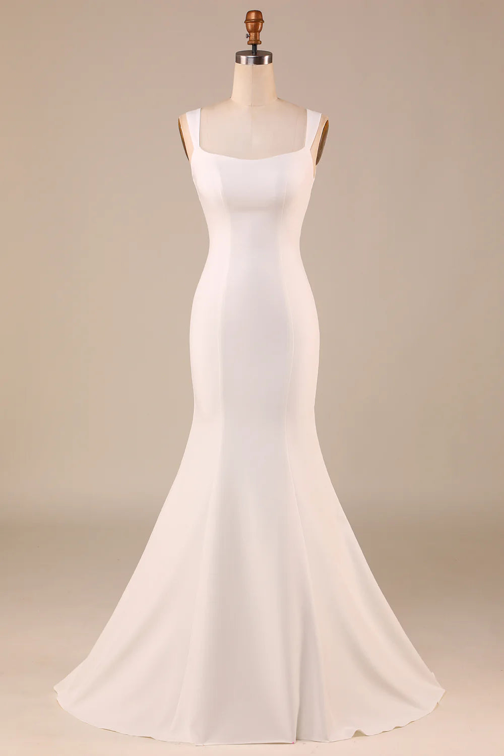 Wholesa Mermaid Wedding Dress with Back Bowknot