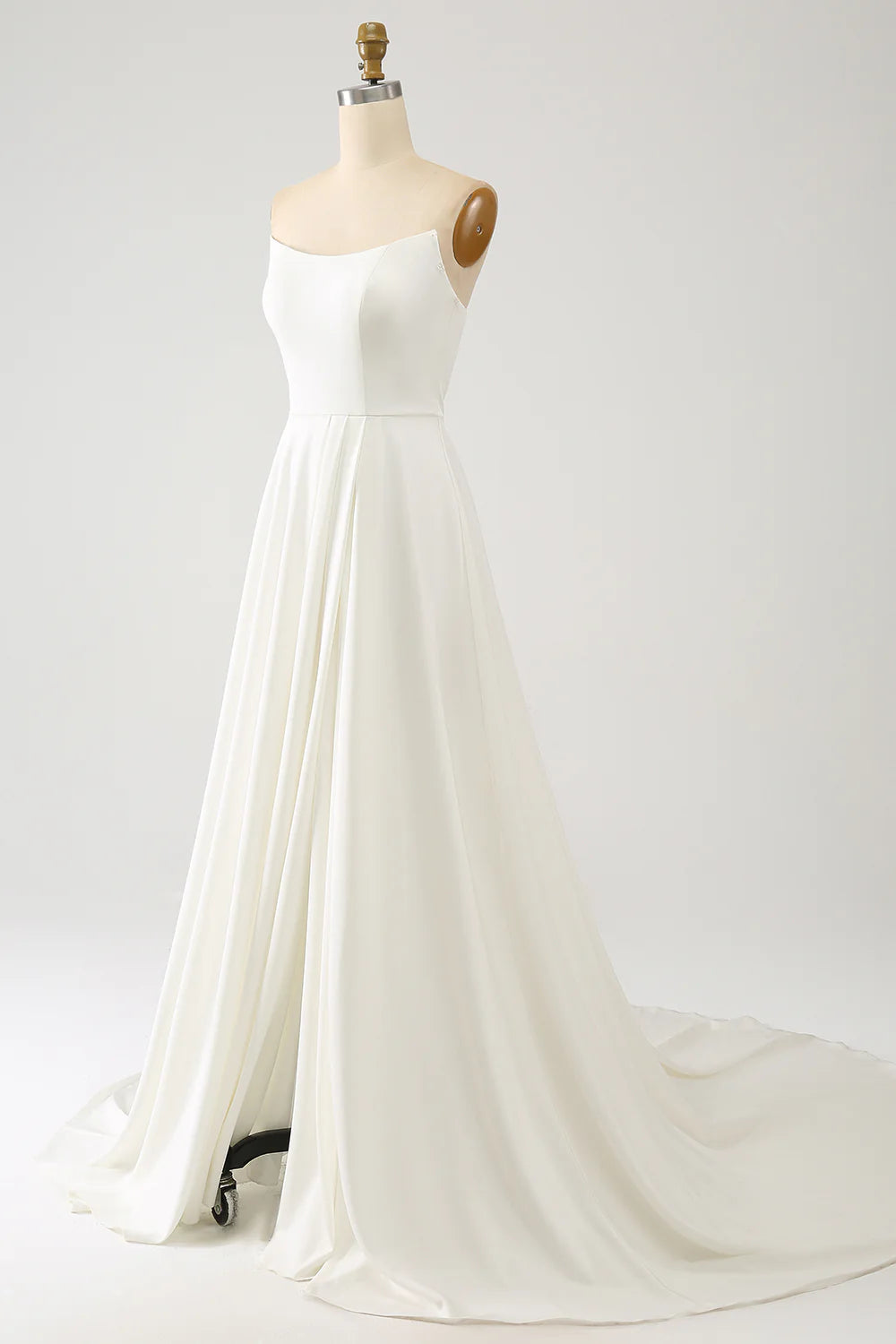 Wholesa A Line Long Chiffon Wedding Dress With 3D Butterflies Long Sleeves