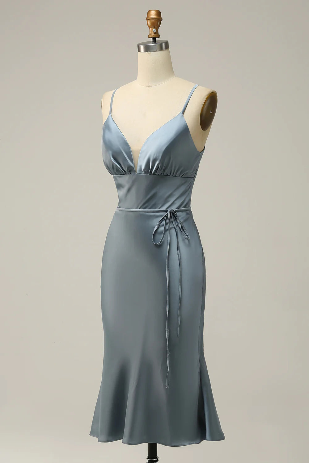 Wholesa Spaghetti Straps Bridesmaid Dress