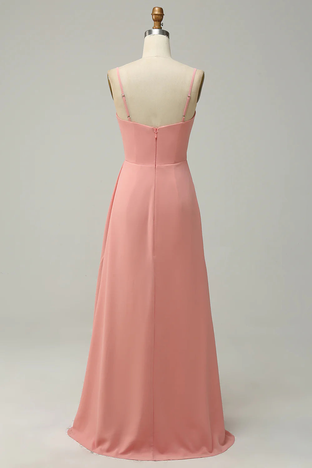 Wholesa A Line Spaghetti Straps Long Bridesmaid Dress