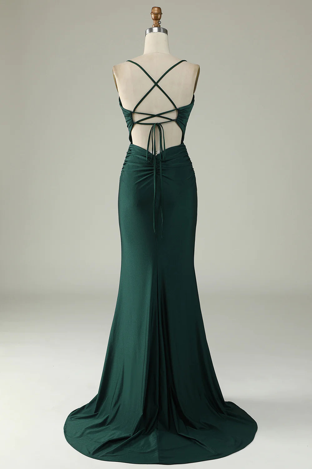 Wholesa Mermaid Spaghetti Straps Long Prom Dress