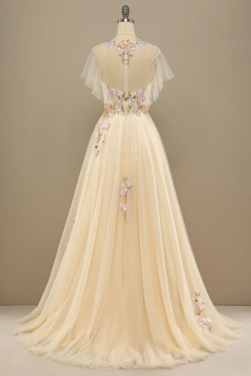 Wholesa Long Prom Dress With Appliques