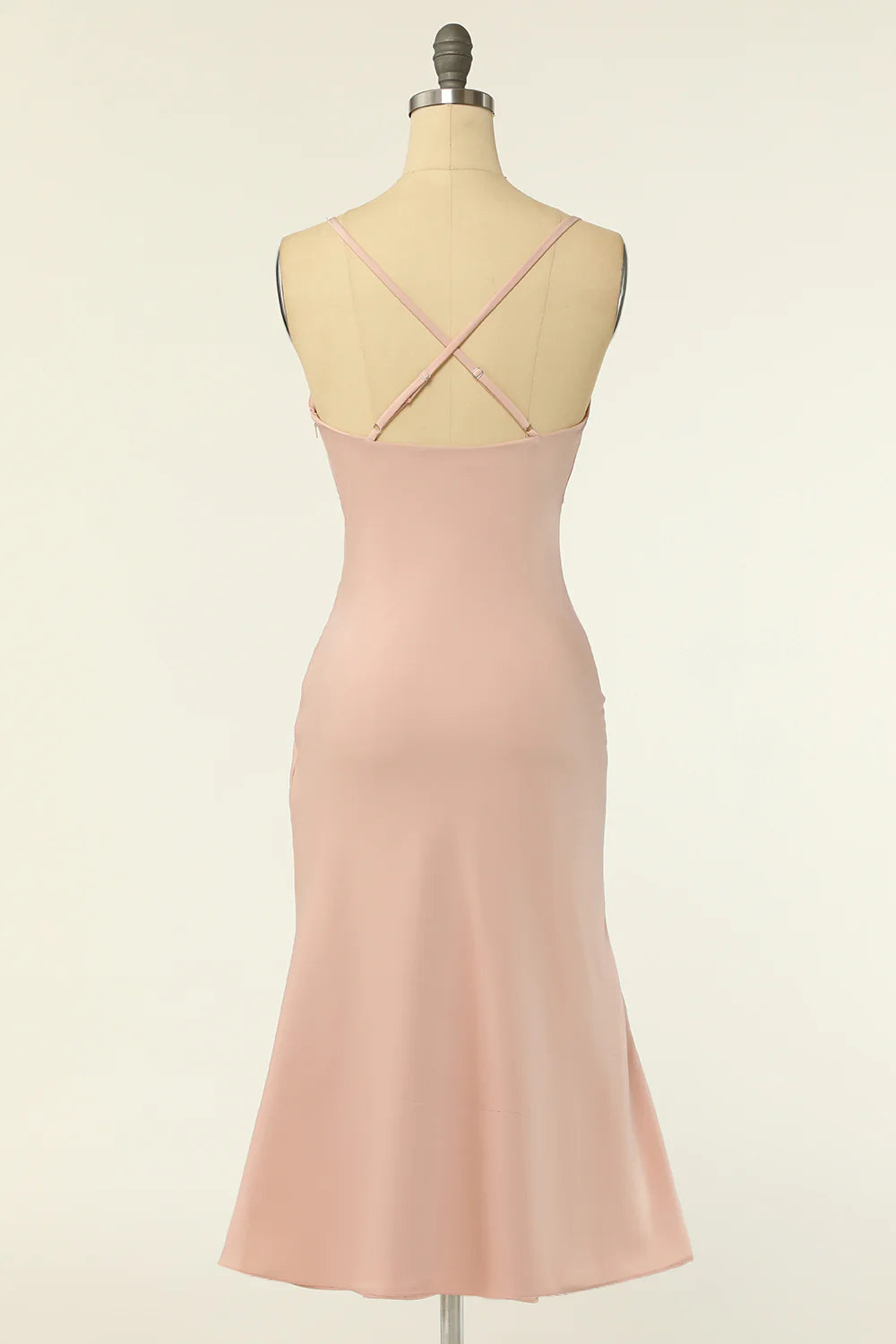 Wholesa Sheath Spaghetti Straps Bridesmaid Dress