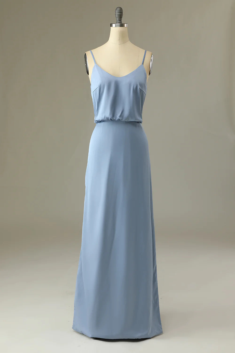 Wholesa Spaghetti Straps Long Bridesmaid Dress