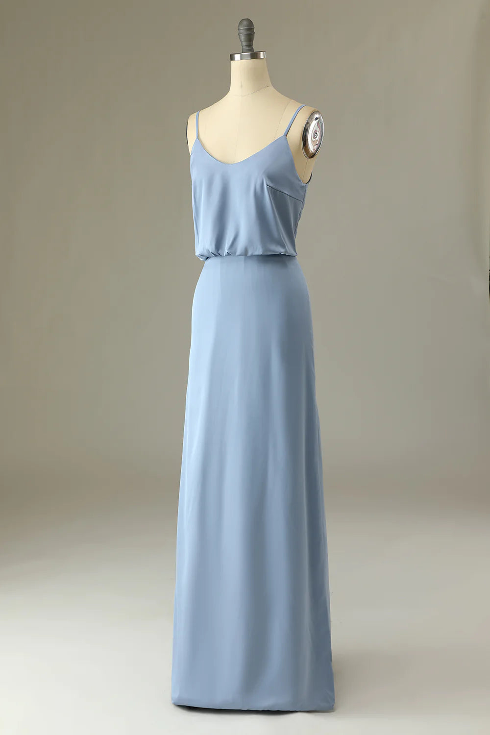 Wholesa Spaghetti Straps Long Bridesmaid Dress