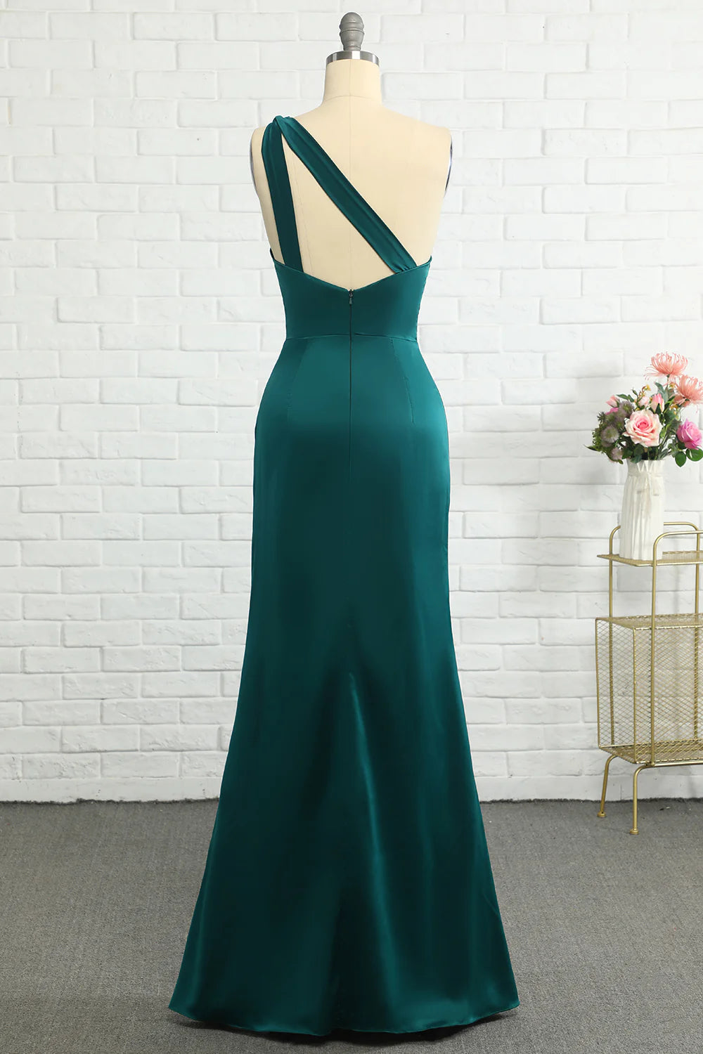 Wholesa Mermaid One Shoulder Long Bridesmaid Dress