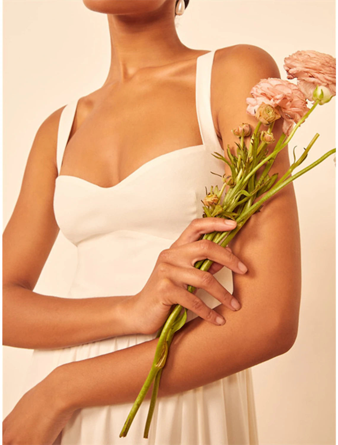 Wholesa Hall Casual Wedding Dresses A-Line Sweetheart Regular Straps Floor Length Chiffon Bridal Gowns With Pleats