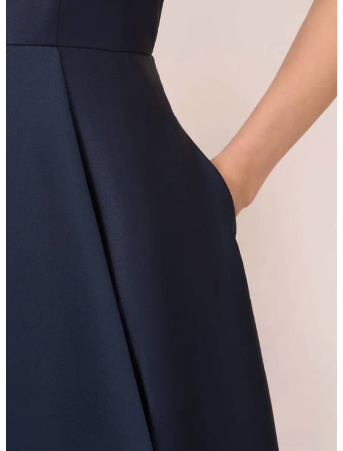 Wholesa A-Line Evening Gown High Low Dress Wedding Wedding Guest Asymmetrical Sleeveless Boat Neck Taffeta with Pleats Pocket