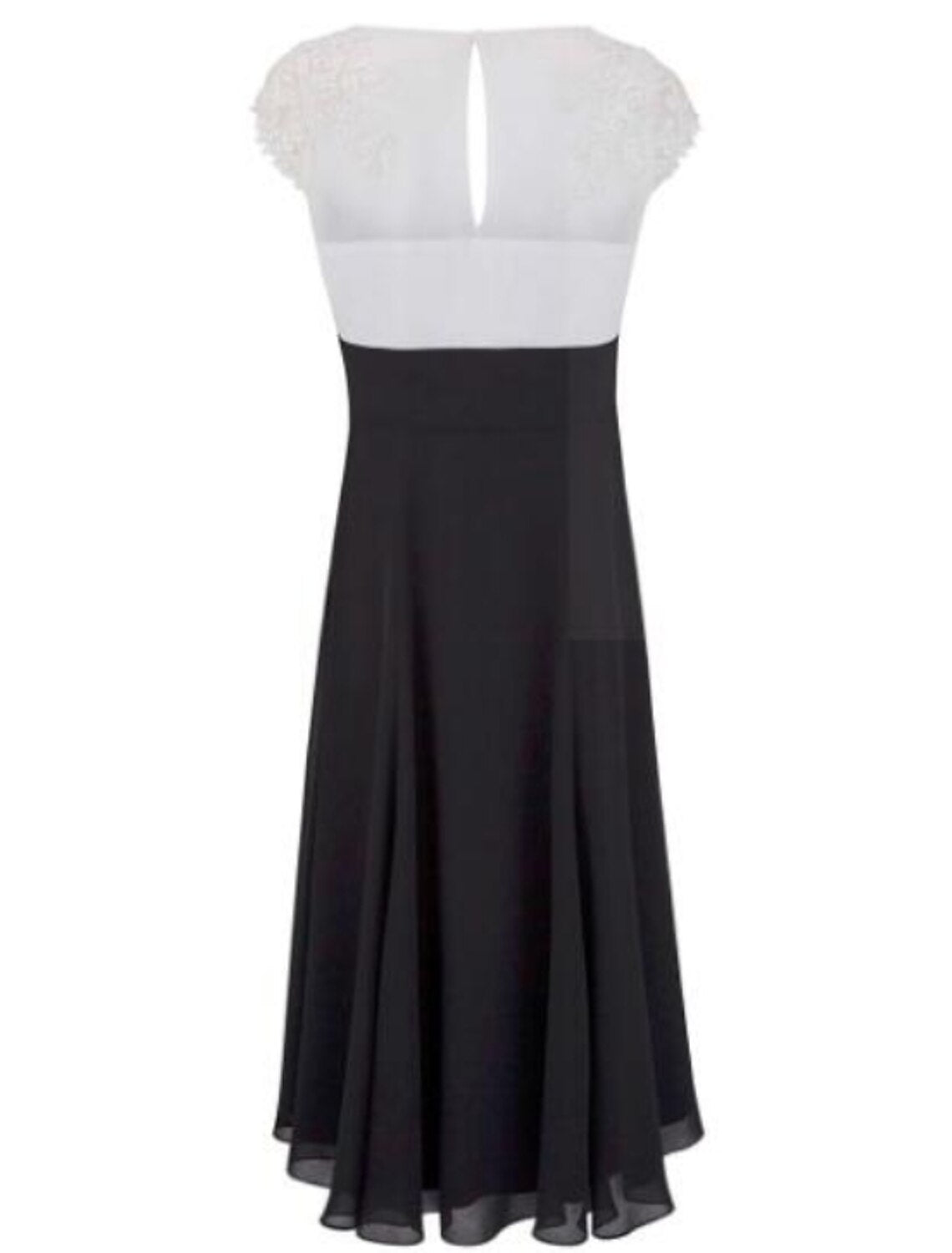 wholesale  A-Line Mother of the Bride Dress Plus Size Plunging Neck Tea Length Chiffon Lace Short Sleeve with Appliques