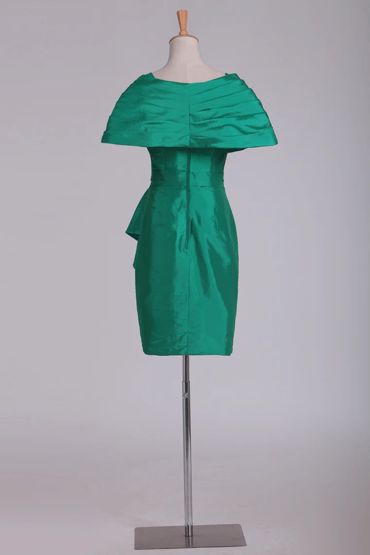 Wholesa Sheath/Cloumn V Neck Knee Length Mother Of The Bride Dress