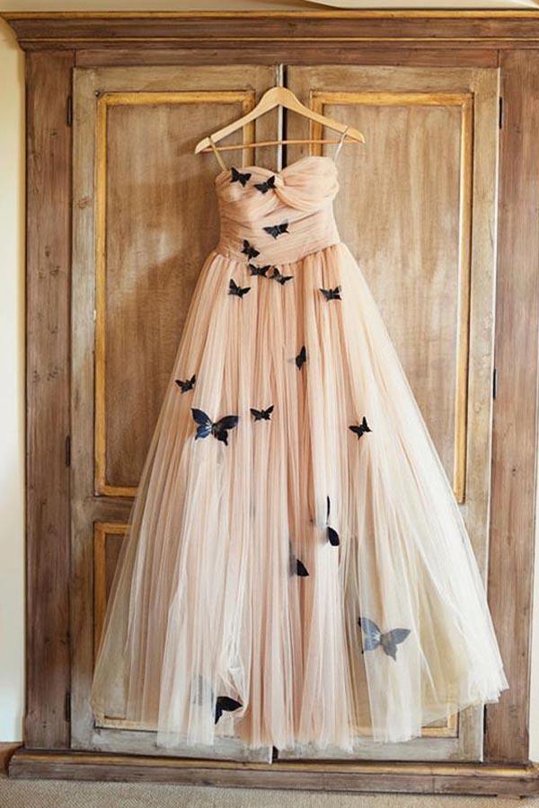Wholesa Sweetheart Beautiful Butterfly Ruffles Bridal Gown Wedding Dresses