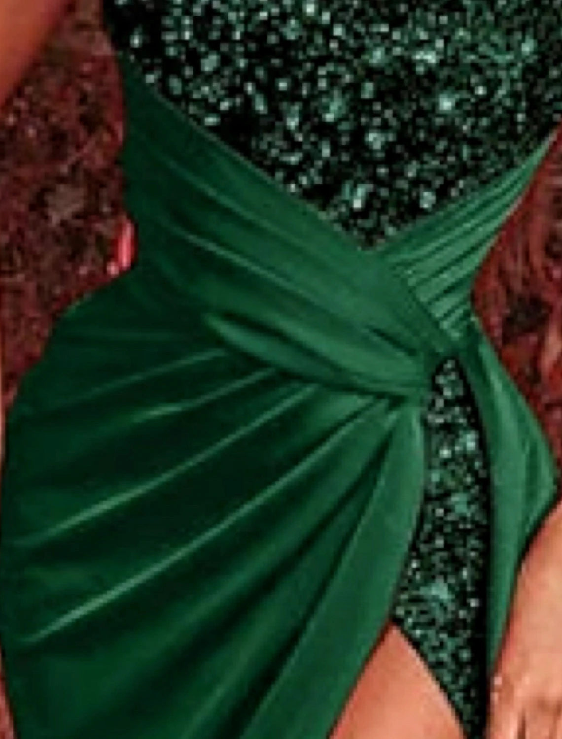 Wholesa Sheath Black Dress Evening Gown Celebrity Style Dress Formal Court Train Sleeveless Strapless Sequined with Ruched Sequin Slit