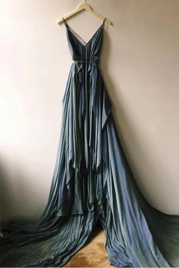 Wholesa Beach Rustic Chiffon Court Train Wedding Gown Wedding Dresses