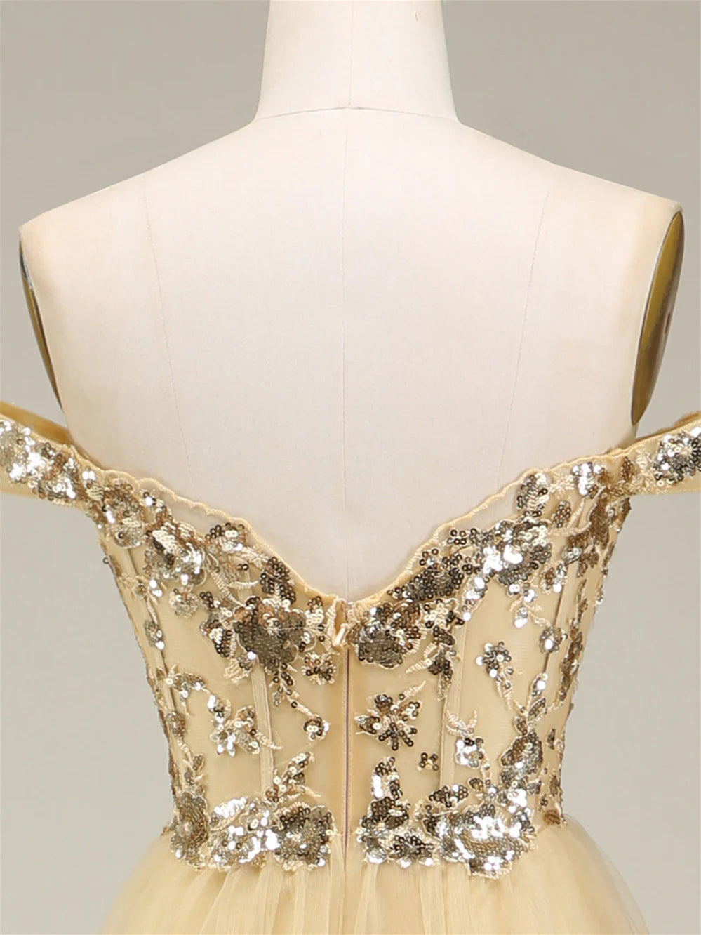 Wholesa A-Line Sweetheart Off The Shoulder Sleeveless Floor-Length Evening Dress