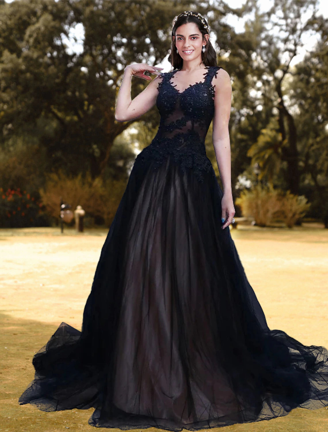 wholesa Ball Gown Prom Dresses Corsets Dress Prom Formal Evening Court Train Sleeveless V Neck Lace with Pleats Appliques