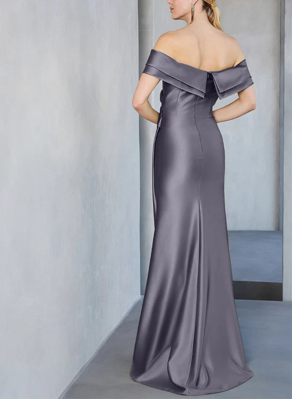 Wholesa Sheath Off-The-Shoulder Floor-Length Mother Of The Bride Dresses