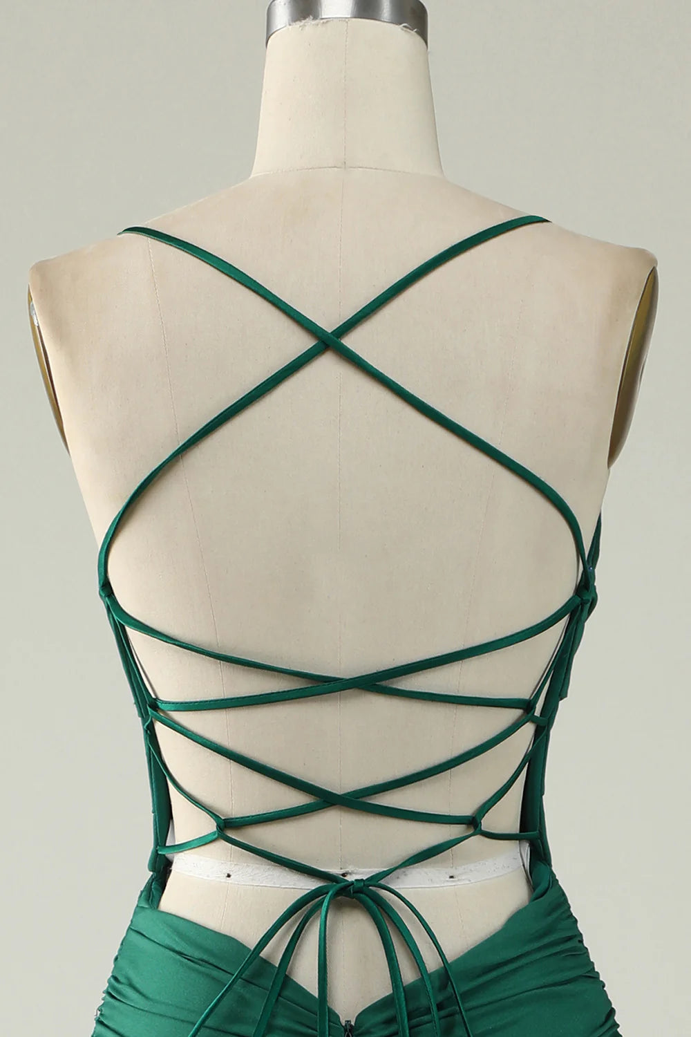 Wholesa Mermaid Deep V-Neck Long Prom Dress